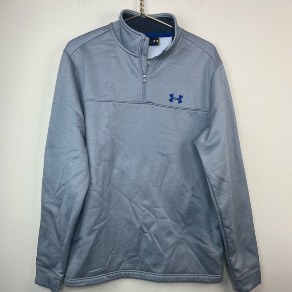 Under Armour Storm Gray Fleece Lined Pullover, Medium - Picture 2 of 6